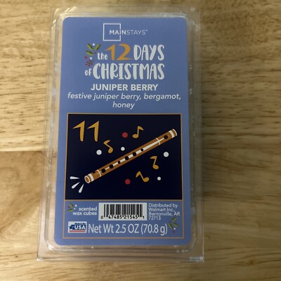 Mainstays 12 Days Of Christmas Wax Melts Juniper Berry-Blue #11 | eBay