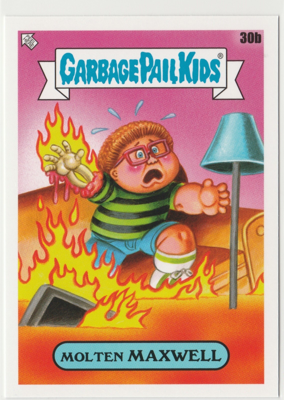 Molten Maxwell #30b Garbage Pail Kids GPK 2024 Kids At Play KAP Series Card