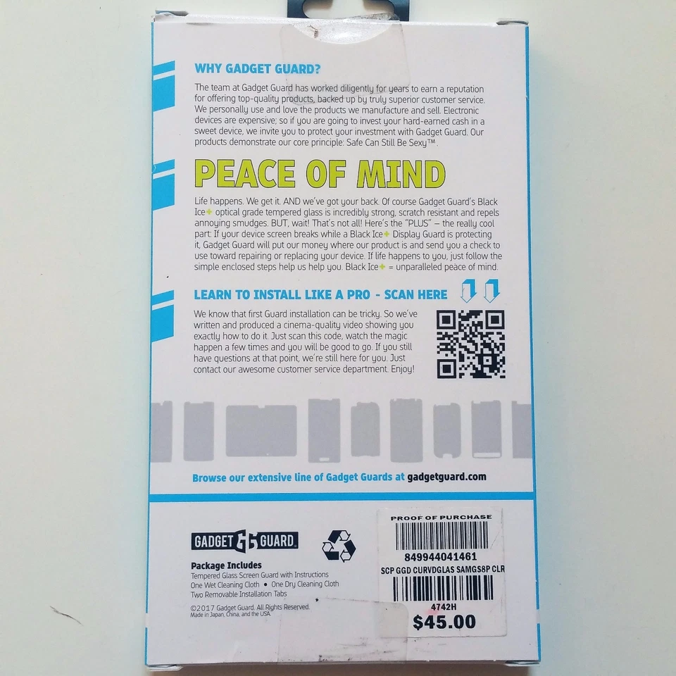 Защита гаджета закаленное стекло изогнутый протектор экрана Samsung Galaxy S8 + черный новый! - Изображение 3 из 4