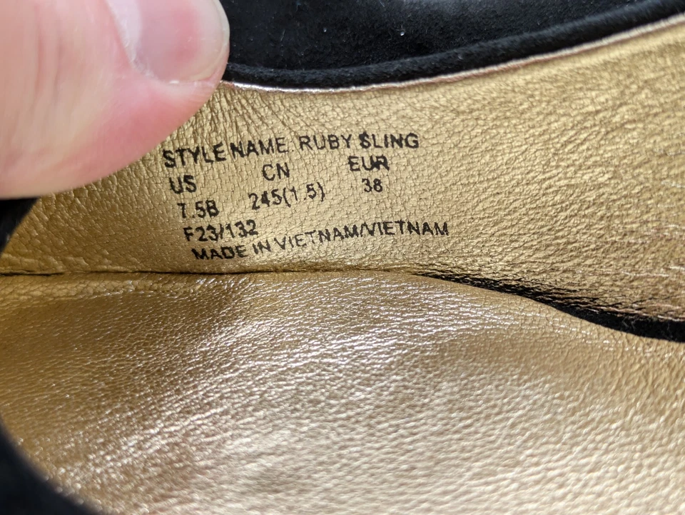 Zapatos de salón KATE SPADE "Ruby" de gamuza negra con estrás, talla 7,5 EE. UU. NUEVOS SIN CAJA Foto 2 de 4