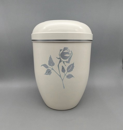 Bio Urne Naturstoff Gratis Versand Zertifikat Biourne Top Bestatter Farbe White - 第 1/2 張圖片
