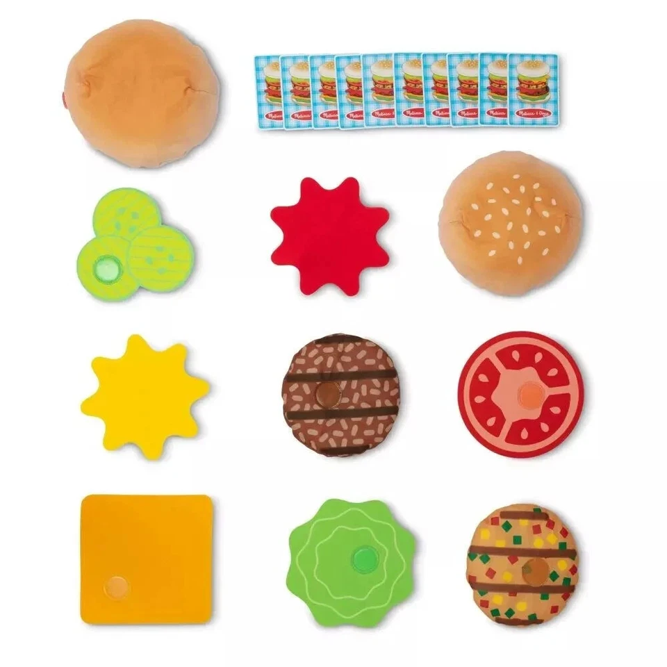 Melissa & Doug Hamburguesas Apilamiento, Juegos a Juego y Atrapar, Nuevo en Caja Foto 4 de 4