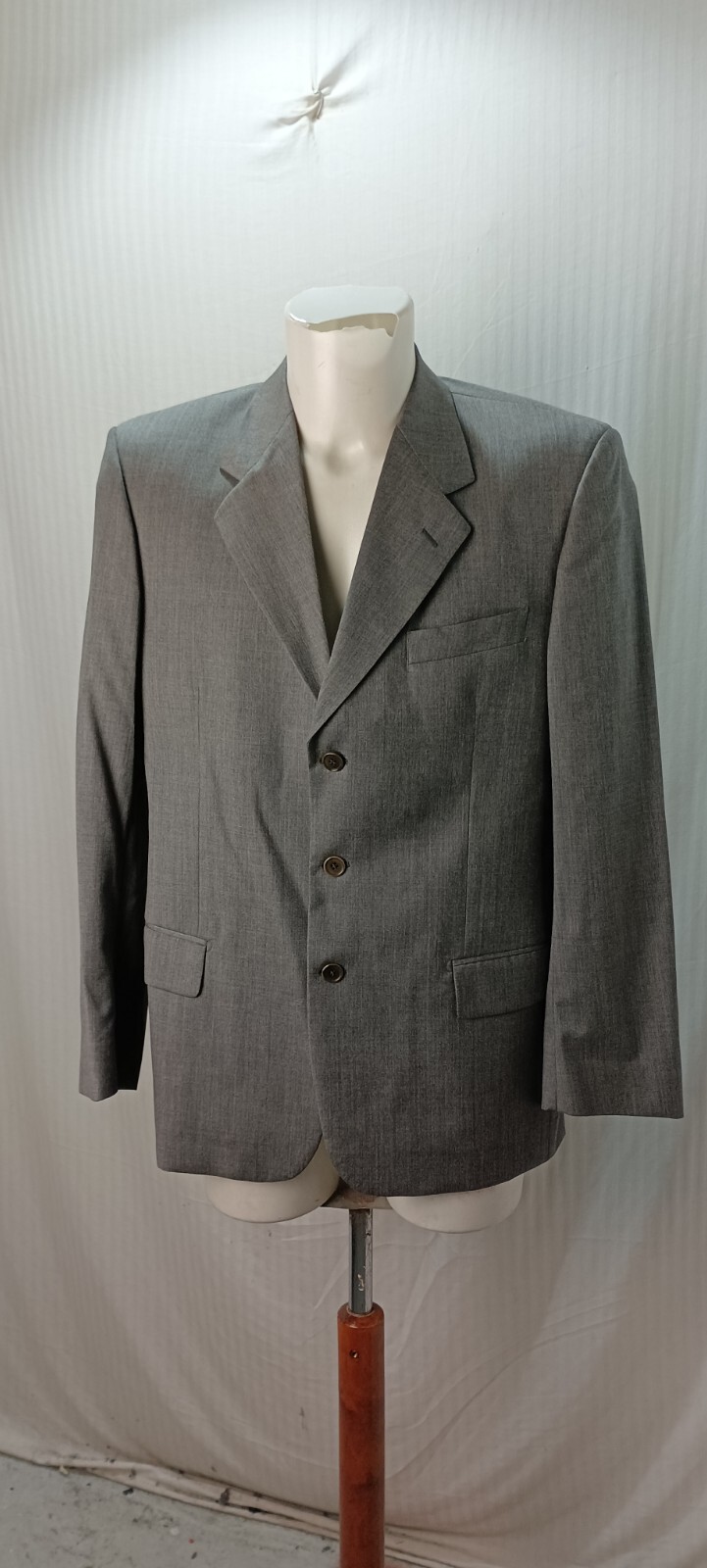 articolo b4031 abito yves saint laurent grigio taglia 50 lana le misure della