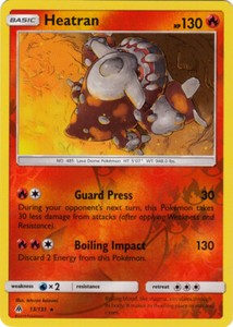 Heatran 13/131 Reverse Holo Forbidden Light