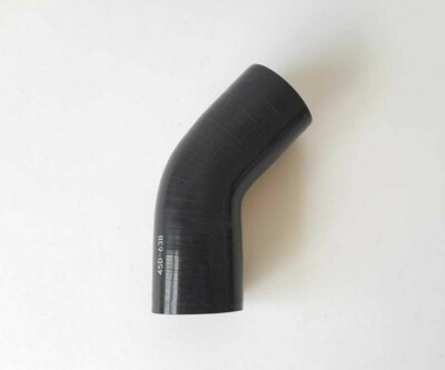 Silikon Schlauchbiegung 45 Grad, 63mm - Schwarz - KFZ Marine Aggregat Kühlmittel