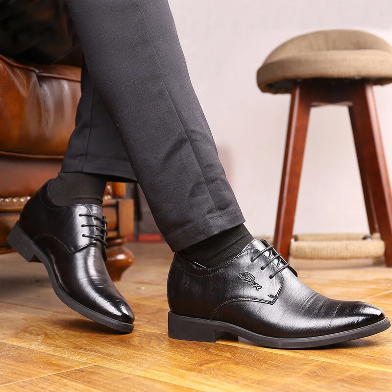 Men Leather Shoes High Quality Business Dress Shoes Wedding Dress Shoes Big  Size 38-48 Luxury Formal Shoes Chaussure Homme Cuir British Style Oxfords  Shoes