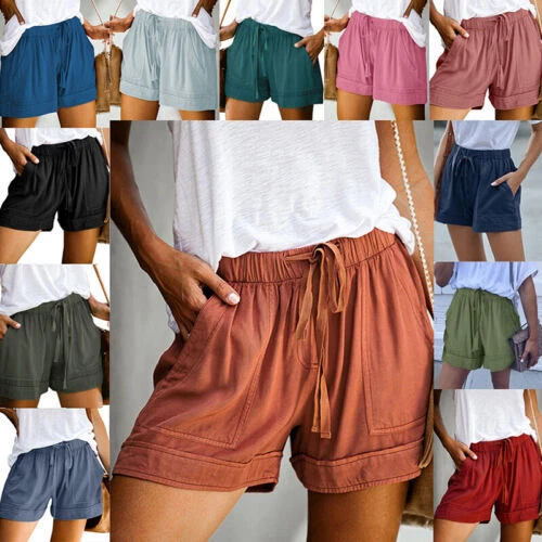 Polyester Casual Shorts for Women