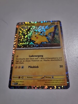 Pokemon Pikachu Holo Mc Donalds 2025 002/015 Deutsch Boosterfrisch - Near Mint