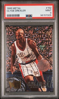 1995 Fleer Metal Clyde Drexler Houston Rockets #152 Foil Insert