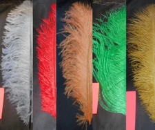 Ostrich Feathers Spey Plumes Fly Tying - Multiple Colors Available