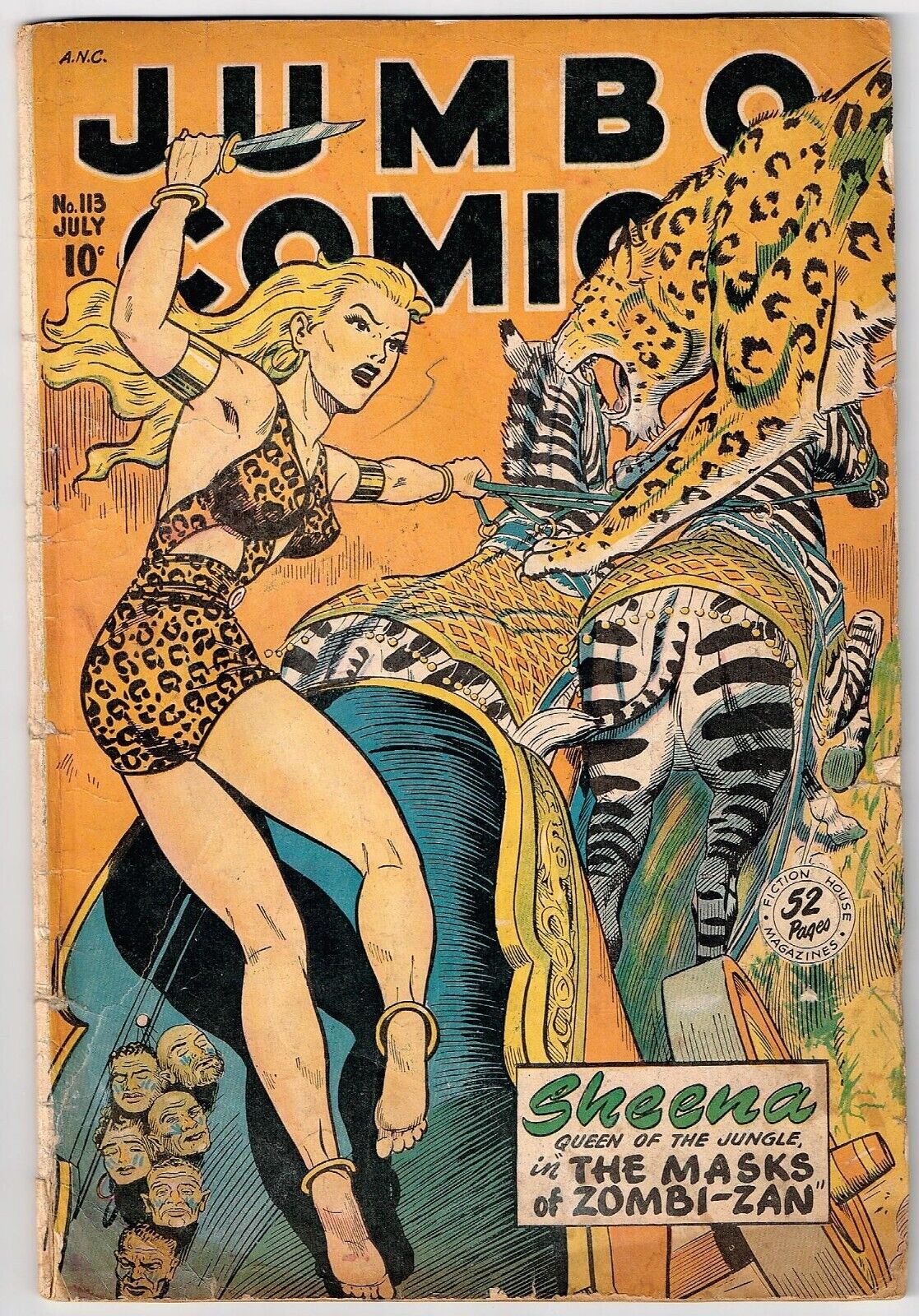 JUMBO COMICS 1948 #113 Good  Real Adventure Publications