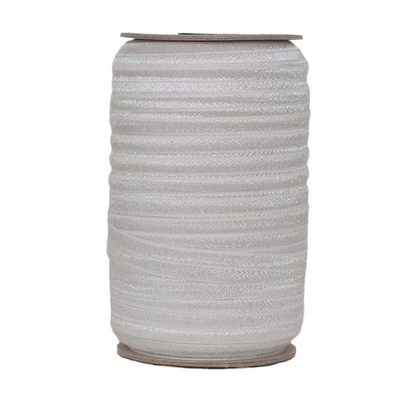 SIlver Fold Over Elastic 5/8'' (15mm) 100 Yards |  Elastic By The Yard