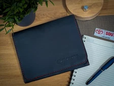 NEW GENUINE TOYOTA OEM OWNERS MANUAL DOCUMENT HOLDER PORTFOLIO BLACK LEATHER