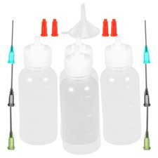1 Set Applicator Bottles Reusable Needle Bottles Portable Tip Bottles