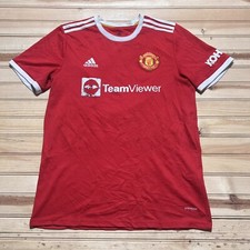 Adidas 2021 2022 Manchester United Soccer shirt Jersey Football Kit Size XL
