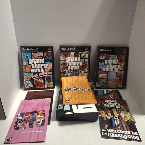 Grand Theft Auto: The Trilogy (Sony PlayStation 2, 2006) Complete