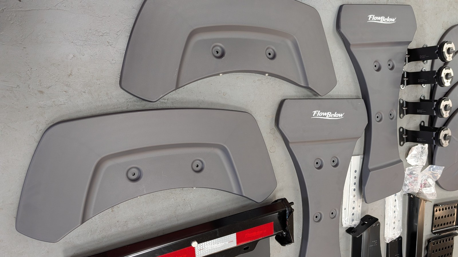 FlowBelow Complete Aero Kit Wheel Covers, Center & Tail Fairings All Hardware