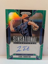 Zach Thornton (P) 2025 Panini Green Prizm Autograph 