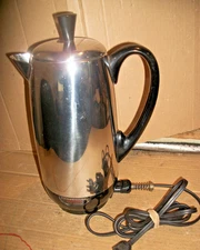 Vintage Farberware Superfast #142 Electric Coffee Percolator 12 Cup Long Cord