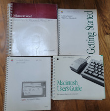 Vintage Apple Computer Macintosh Manuals Books, Introduction Getting Started etc