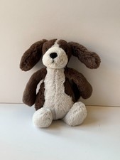 Jellycat Small Bashful Fudge Puppy Plush Soft Toy Brown Cream Dog EXC - RETIRED