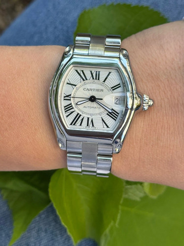Cartier Roadster 2510 Watch Automatic Cal.3110 Mens Swiss Made...
