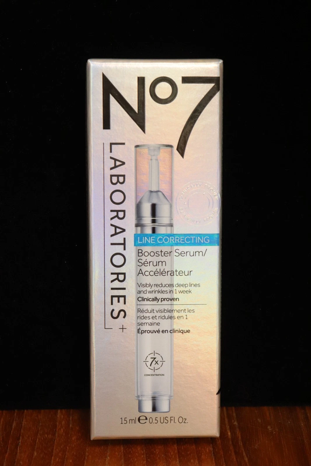 NEW No7 Laboratories Line Correcting Booster Serum For Deep Lines & Wrinkles