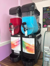 Commercial Double 2 Bowl Frozen Drink Slush Machine Dispenser