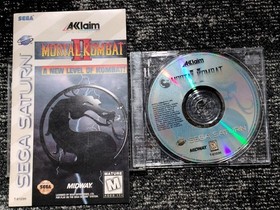 Mortal Kombat II 2 Sega Saturn - Game Disc and manual ONLY w/ Registration card