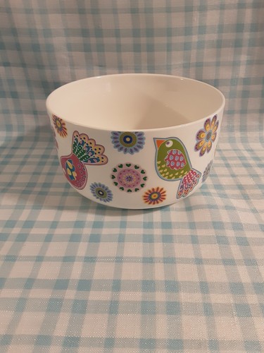Ciroa Colorful Birds And Flowers Serving Bowl ~ EXCELLENT CONDITION 