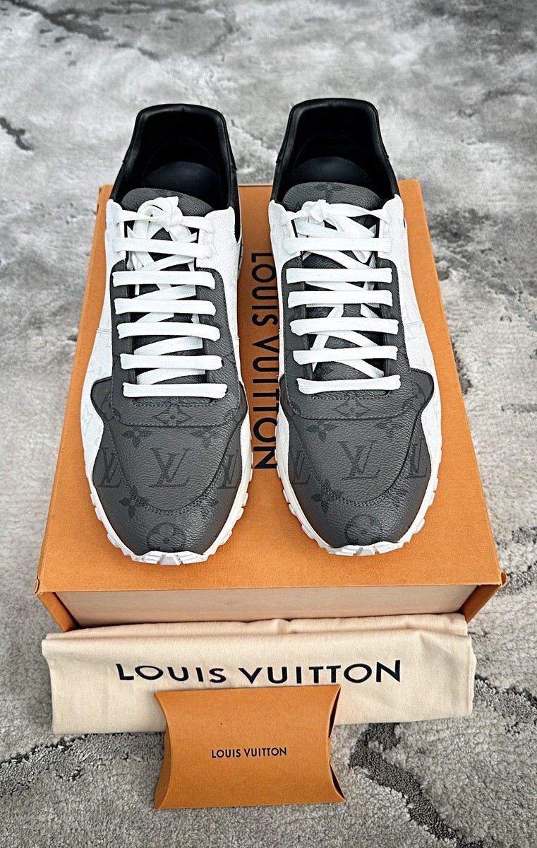 Authentic Louis Vuitton Run Away Grey/White/Black Mens Sneaker
