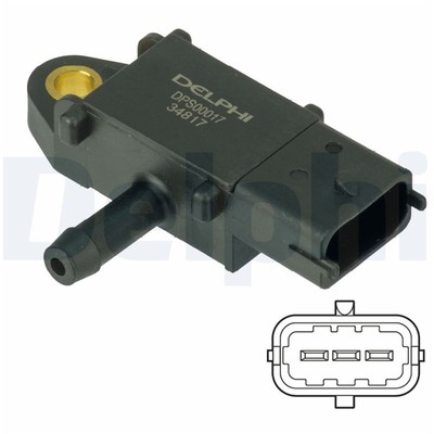Delphi Abgasdrucksensor für Chevrolet Opel Saab