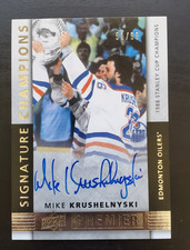 2014-15 Premier Mike Krushelnyski Signature Champions Auto 51/99 #SC-MK Oilers