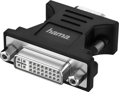 Hama Adapter 200341 VGA 15pol Stecker auf DVI-I dual link 24+5 Kupplung B Ware