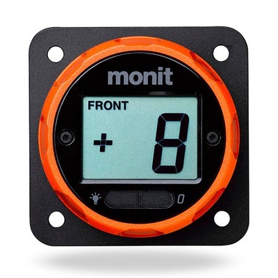 Monit Brake Bias Adjuster Dial Motorsport Race Rally - Orange - Square Mount