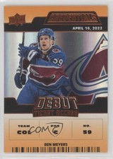 2022 Upper Deck Credentials Debut Ticket Access Orange /149 Ben Meyers #148 10aa