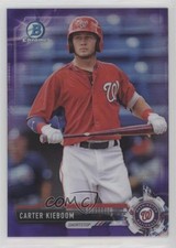 2017 Bowman Draft Chrome Purple Refractor 187/250 Carter Kieboom #BDC-52 5a4