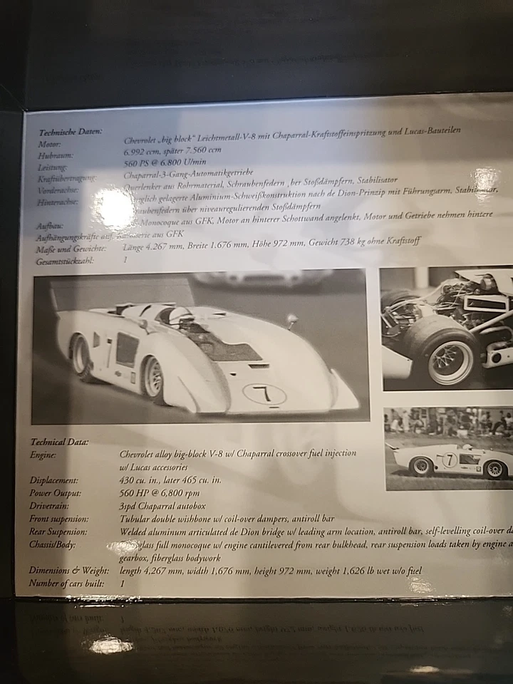 Minichamps 1969 Chaparral 2H 1: 43 比例(John Surtees)埃德蒙顿罐 Am 1969 — 第 4/4 张图片