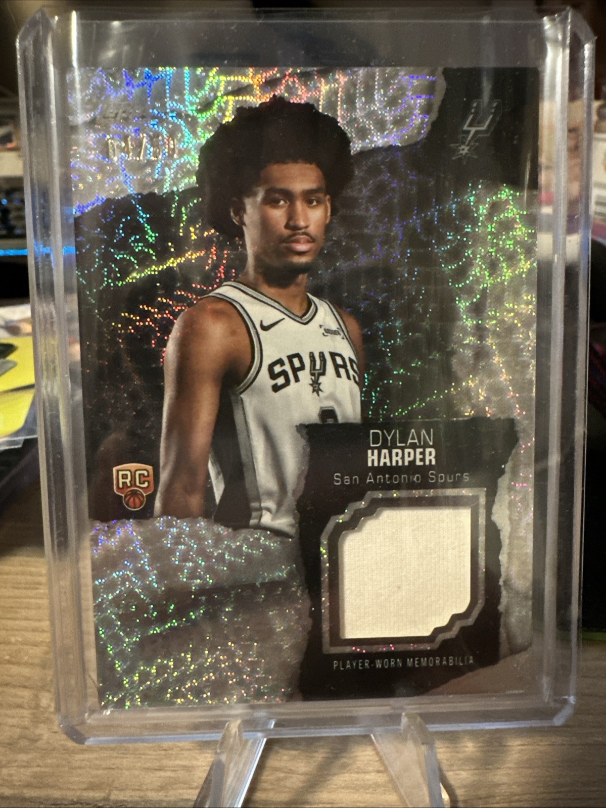 Dylan Harper 4/50 ROOKIE RC Ripper Relic Patch 2025 Topps San Antonio Spurs 🩶🖤