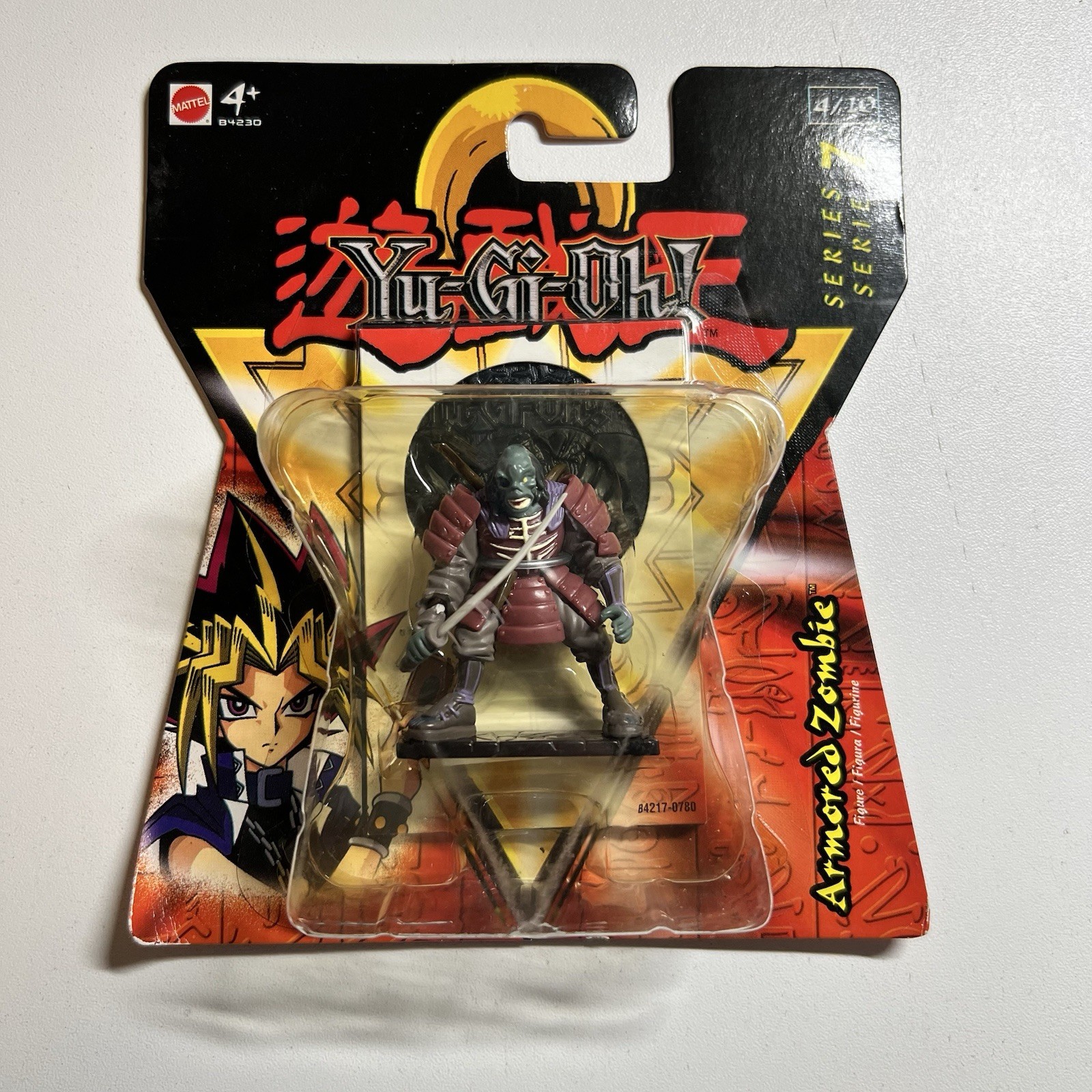 Yu-Gi-Oh! Mattel Armored Zombie Figure With Holo-Tile 4/10 Series 7