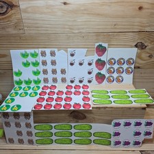 Scratch 'N Sniff Lot Of 12 Pages 110 Stickers Pickles-peanuts-grapes-banana Ect.
