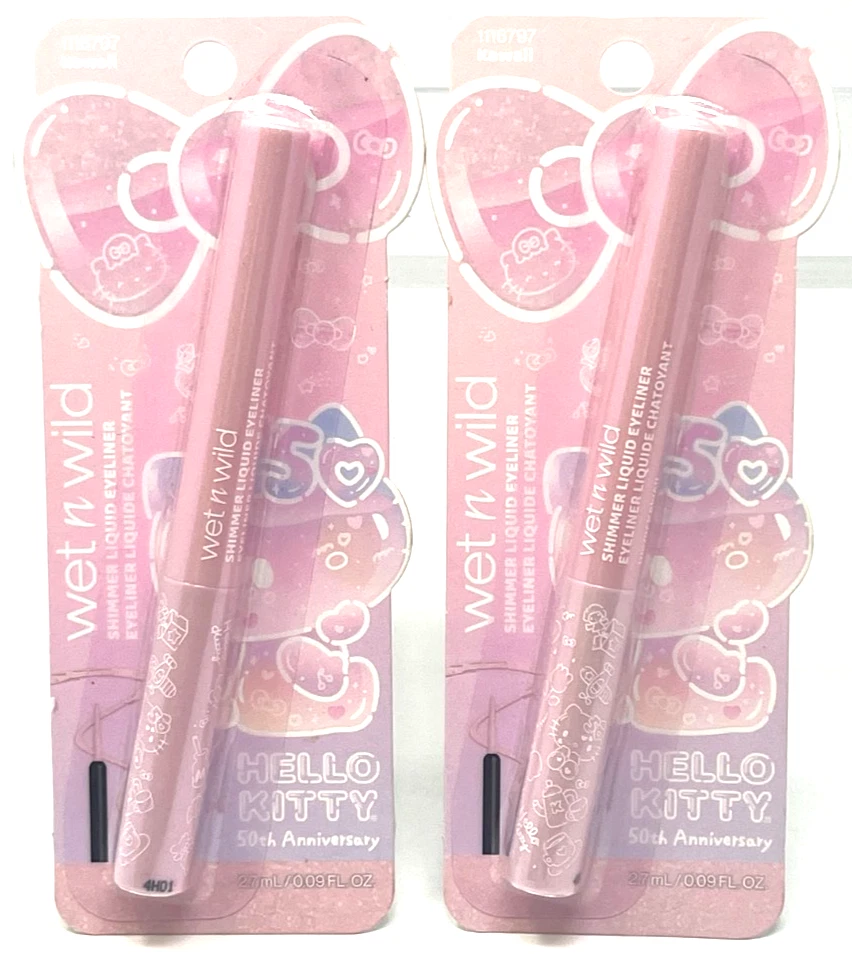 Eyeliner Hello Kitty Violet Prune Mat - Tenue 24H, 2.8ml, Hypoallergénique, Minéral