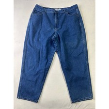 LA Blues High Waisted Mom Jeans Medium Wash Tapered Leg Blue Denim Vintage Style