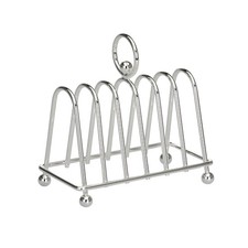 Toastständer Versilbert für 6 Scheiben Toastbrotständer Toastrack Toastbrot Brot