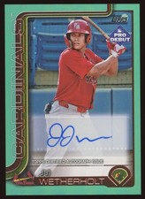 JJ Wetherholt 2025 Topps Pro Debut Aqua Foil /75 #PD-94 - Cardinals