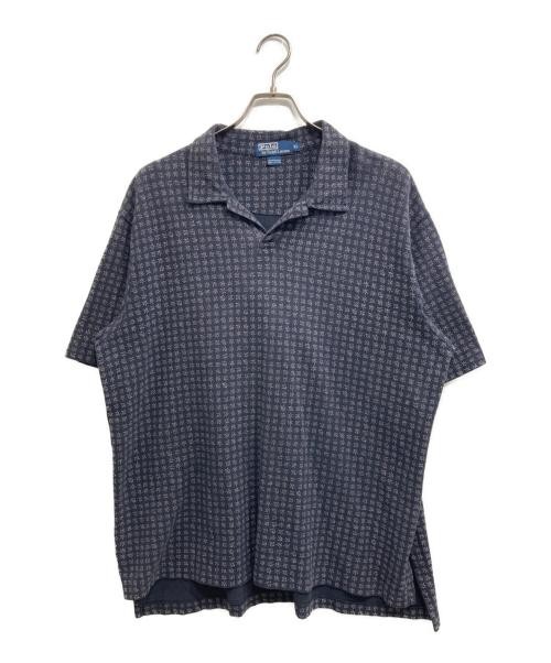 POLO RALPH LAUREN                    All-over print skipper polo shirt navy
