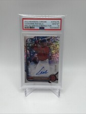 2022 Bowman Chrome MLB Ceddanne Rafaela SPECKLE AUTO 1st REFRACTOR #/299 PSA 10