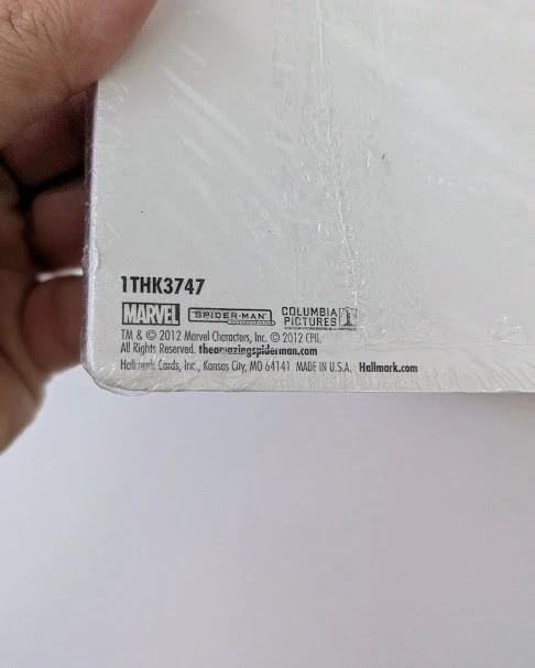 Lote de 2 paquetes de tarjetas de agradecimiento Hallmark The Amazing Spiderman Foto 4 de 4