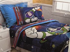 Disney Toy Story Buzz Lightyear Twin Bed Sheet Set w Pillowcase New in Package