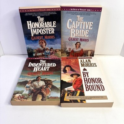 Lot of 4 Historical Christian Fiction Books Gilbert Morris Alan Morris Paperback